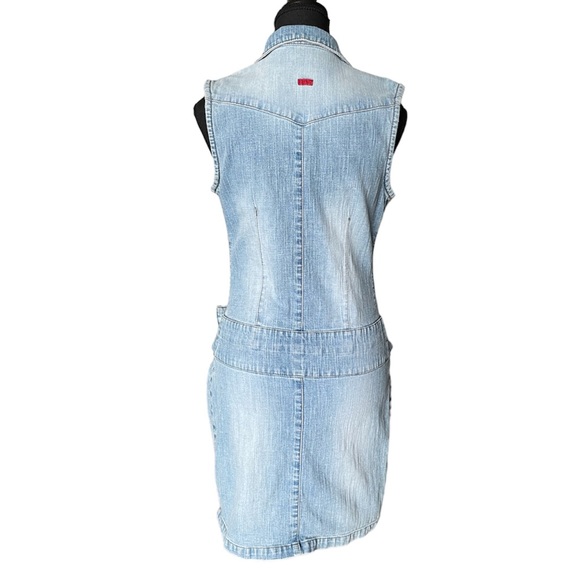 Buffalo by David Bitton—Denim Dress-Light Wash Denim—Size Medium - Picture 3 of 6